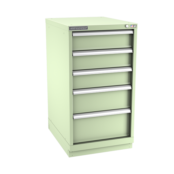 5-Drawer Modular Cabinet NW0502 | 22-3/16"W x 41-3/4"H x 28-1/2"D seafoam green