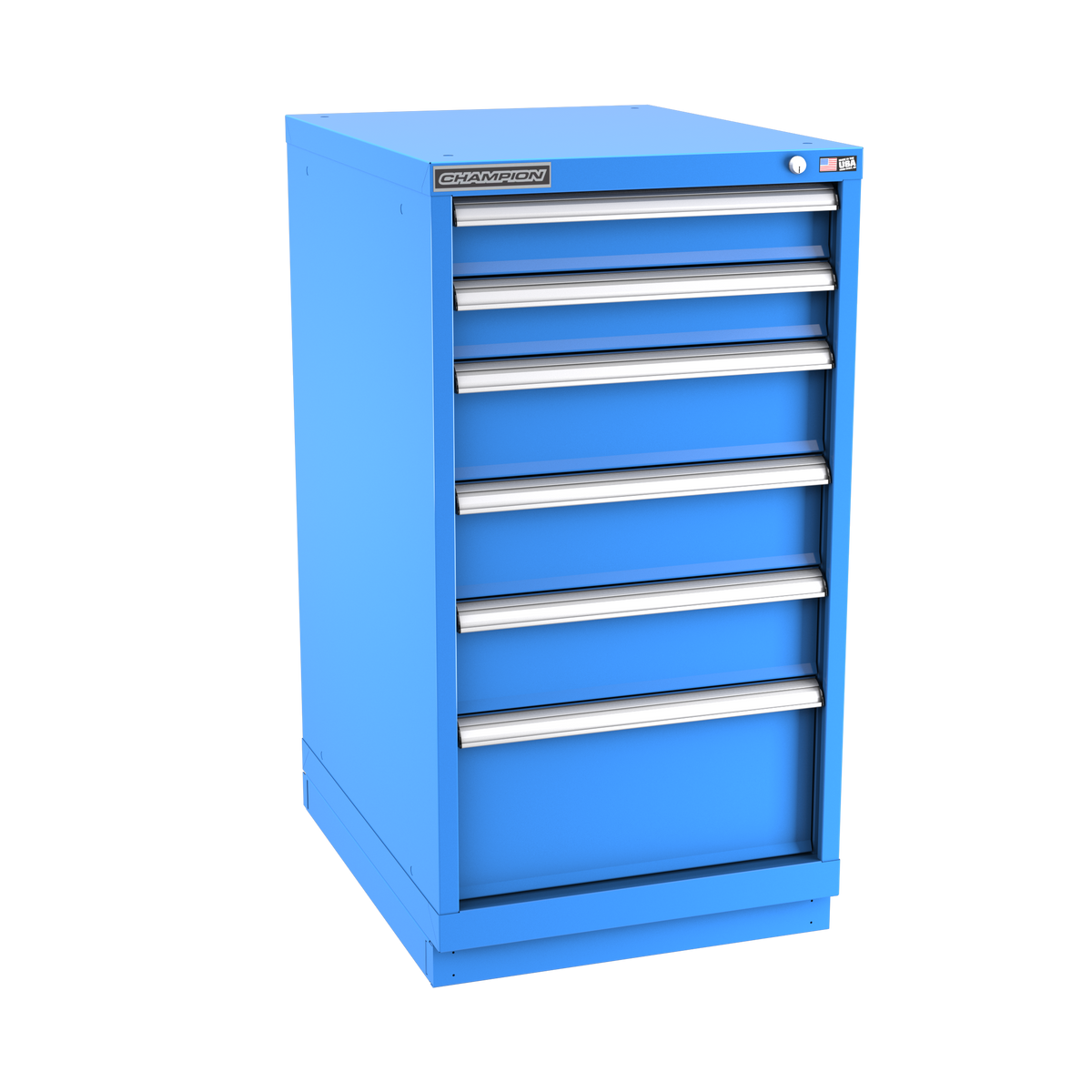 6-Drawer Modular Cabinet NW0601 | 22-3/16"W x 41-3/4"H x 28-1/2"D bright blue