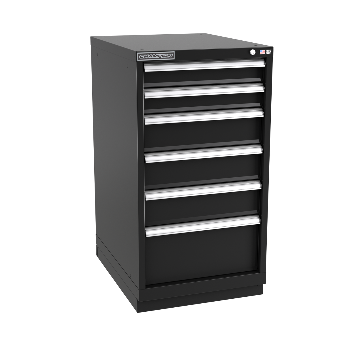 6-Drawer Modular Cabinet NW0601 | 22-3/16"W x 41-3/4"H x 28-1/2"D black