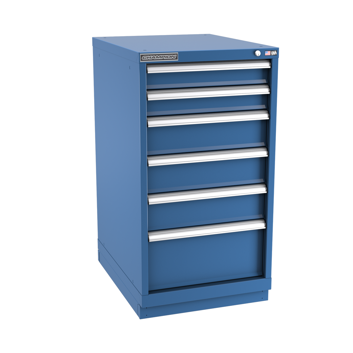 6-Drawer Modular Cabinet NW0601 | 22-3/16"W x 41-3/4"H x 28-1/2"D dark blue