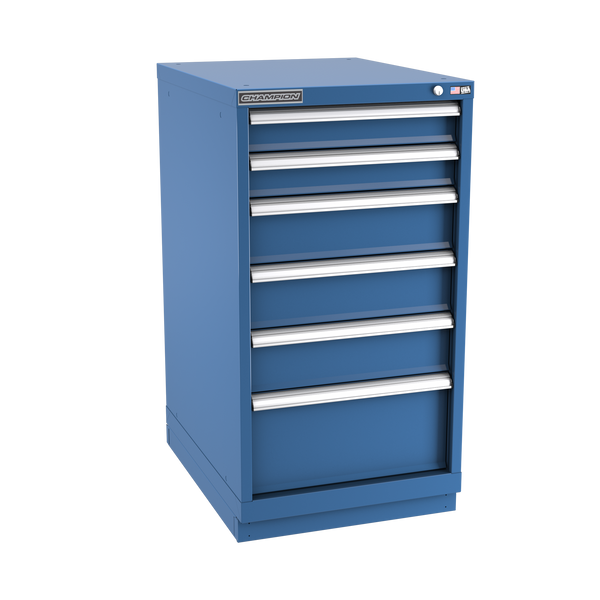 6-Drawer Modular Cabinet NW0601 | 22-3/16"W x 41-3/4"H x 28-1/2"D dark blue