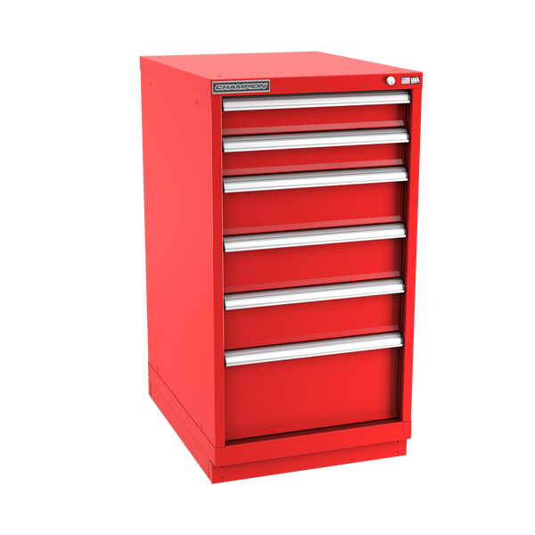 6-Drawer Modular Cabinet NW0601 | 22-3/16"W x 41-3/4"H x 28-1/2"D red