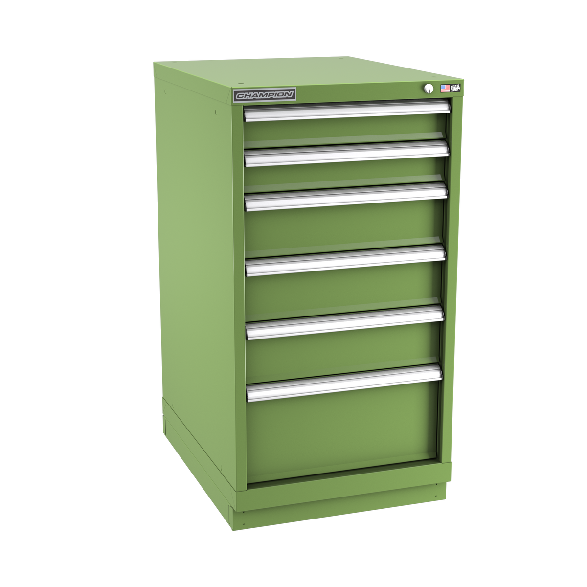 6-Drawer Modular Cabinet NW0601 | 22-3/16"W x 41-3/4"H x 28-1/2"D vista green