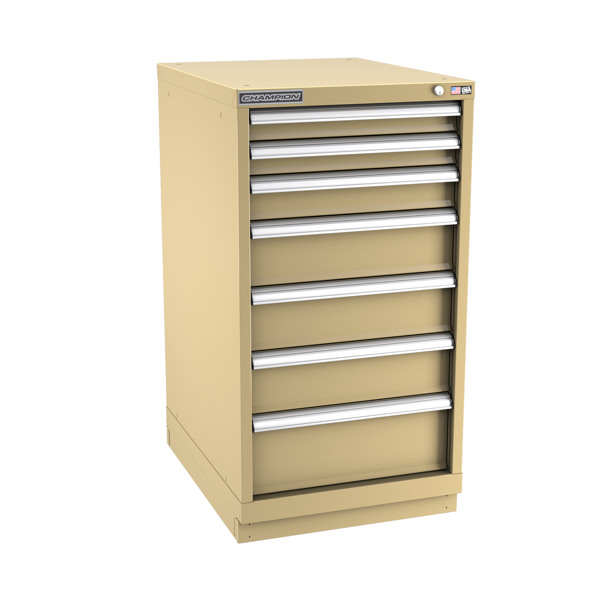 7-Drawer Modular Cabinet NW0701 | 22-3/16"W x 41-3/4"H x 28-1/2"D beige