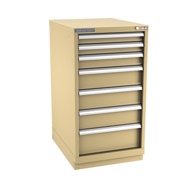 7-Drawer Modular Cabinet NW0701 | 22-3/16"W x 41-3/4"H x 28-1/2"D beige