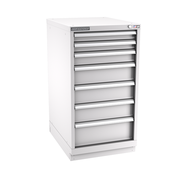 7-Drawer Modular Cabinet NW0701 | 22-3/16"W x 41-3/4"H x 28-1/2"D light grey