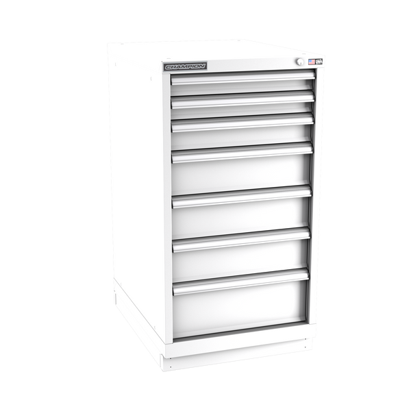 7-Drawer Modular Cabinet NW0701 | 22-3/16"W x 41-3/4"H x 28-1/2"D white