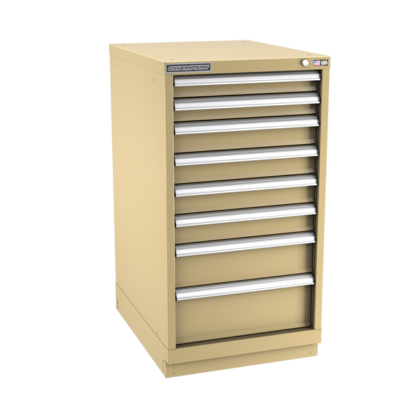 8-Drawer Modular Cabinet NW0801 | 22-3/16"W x 41-3/4"H x 28-1/2"D beige