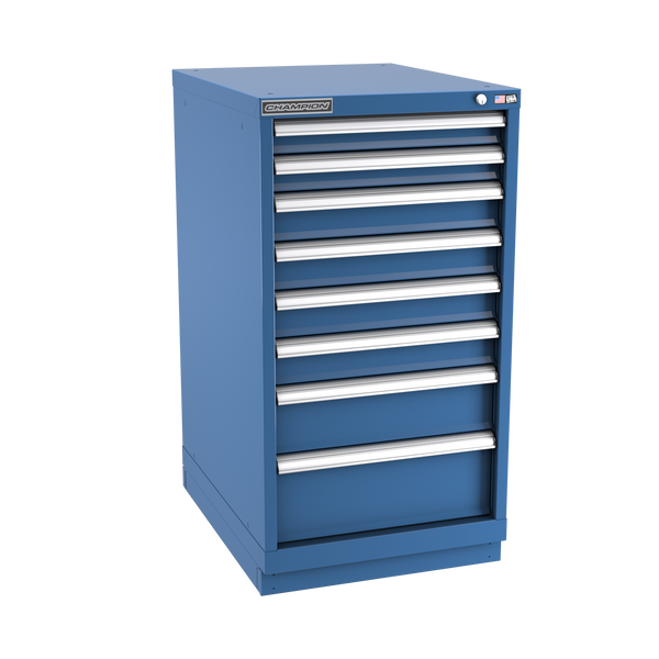 8-Drawer Modular Cabinet NW0801 | 22-3/16"W x 41-3/4"H x 28-1/2"D dark blue