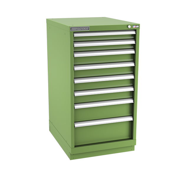 8-Drawer Modular Cabinet NW0801 | 22-3/16"W x 41-3/4"H x 28-1/2"D vista green