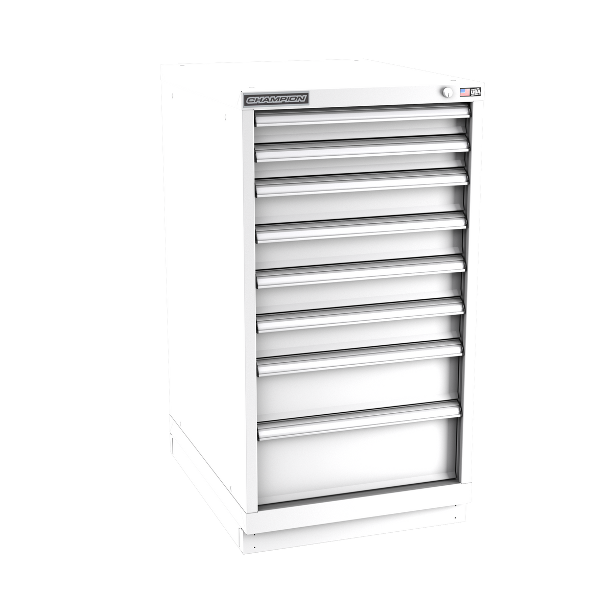 8-Drawer Modular Cabinet NW0801 | 22-3/16"W x 41-3/4"H x 28-1/2"D white