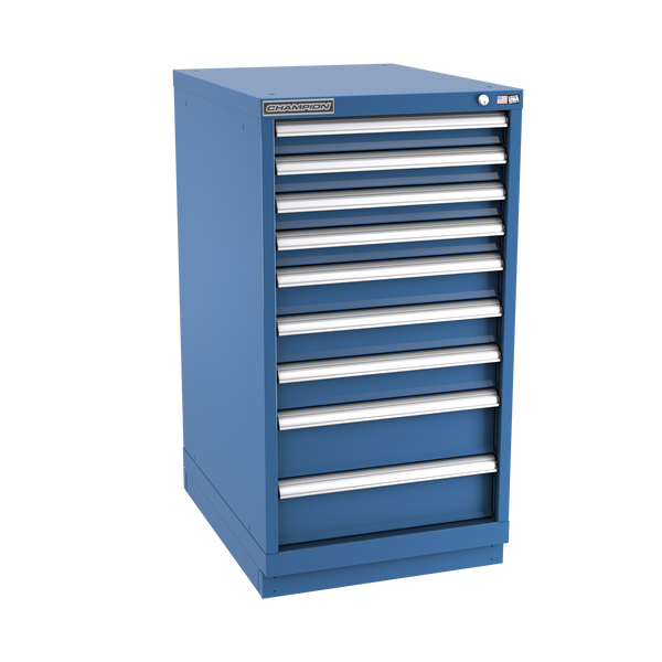 9-Drawer Modular Cabinet NW0901 | 22-3/16"W x 41-3/4"H x 28-1/2"D dark blue