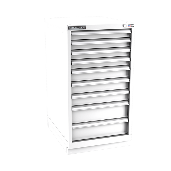 9-Drawer Modular Cabinet NW0901 | 22-3/16"W x 41-3/4"H x 28-1/2"D white