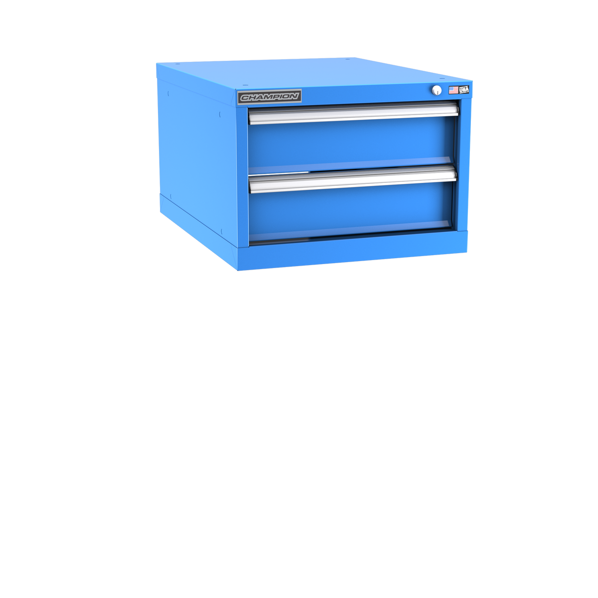 2-Drawer Modular Cabinet NW0201 | 22-3/16"W x 15-3/4"H x 28-1/2"D bright blue