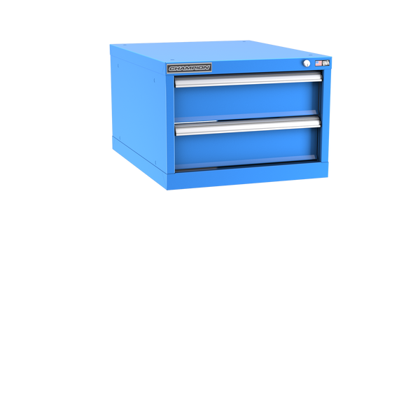 2-Drawer Modular Cabinet NW0201 | 22-3/16"W x 15-3/4"H x 28-1/2"D bright blue