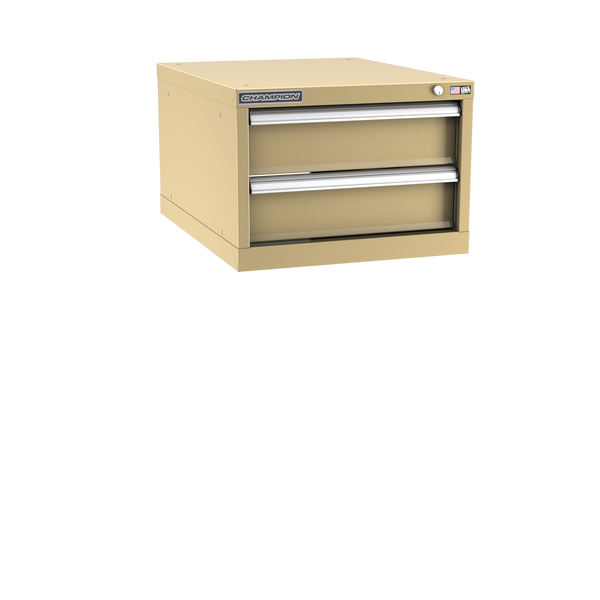 2-Drawer Modular Cabinet NW0201 | 22-3/16"W x 15-3/4"H x 28-1/2"D beige