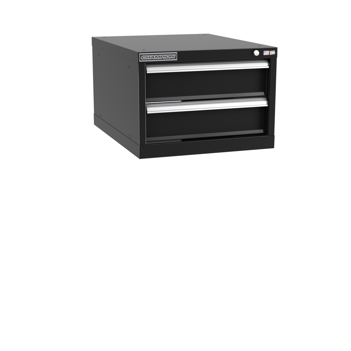 2-Drawer Modular Cabinet NW0201 | 22-3/16"W x 15-3/4"H x 28-1/2"D black