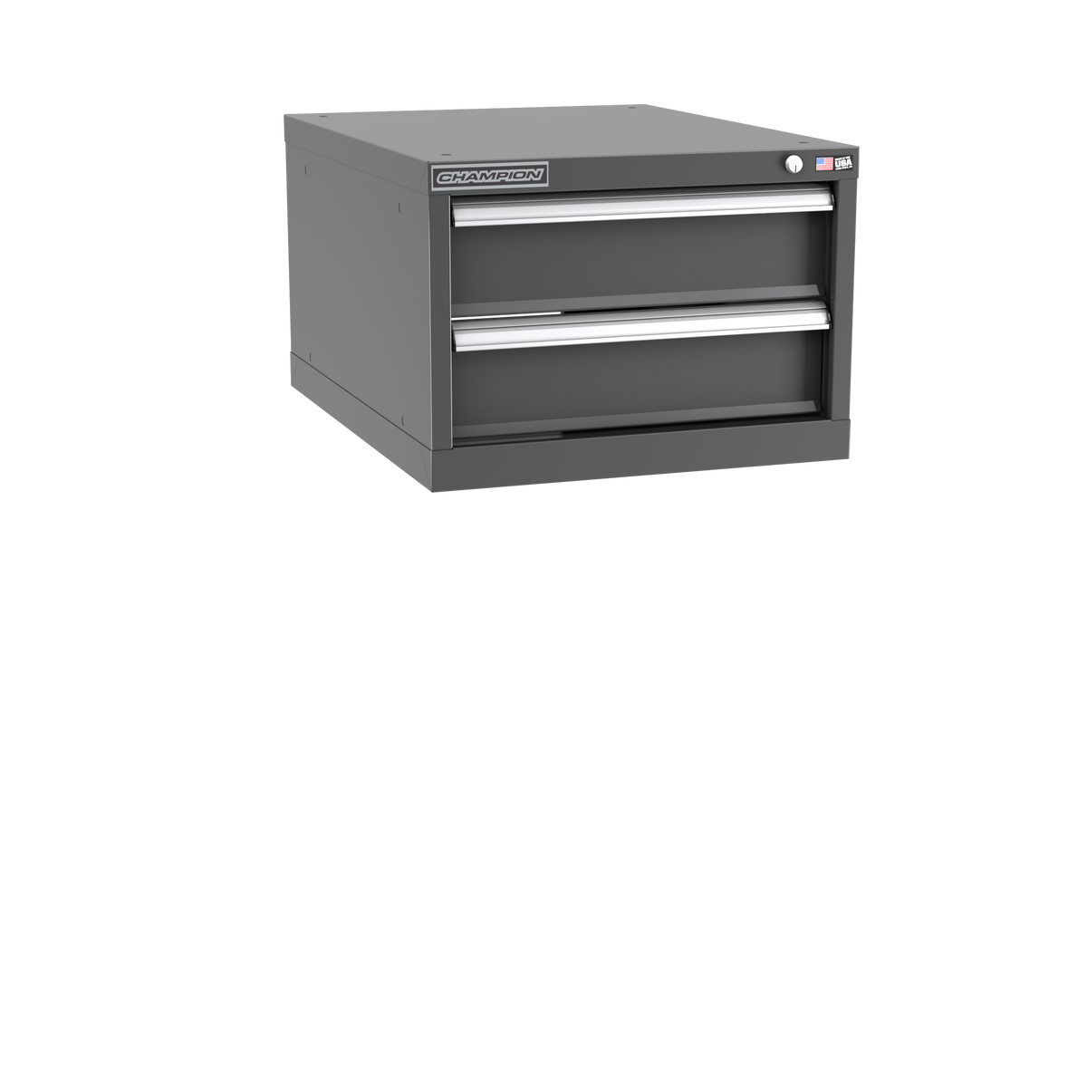 2-Drawer Modular Cabinet NW0201 | 22-3/16"W x 15-3/4"H x 28-1/2"D dark grey