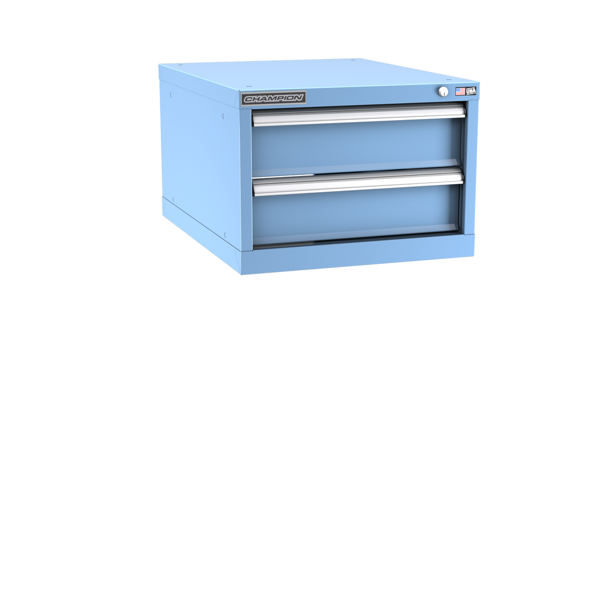 2-Drawer Modular Cabinet NW0201 | 22-3/16"W x 15-3/4"H x 28-1/2"D light blue