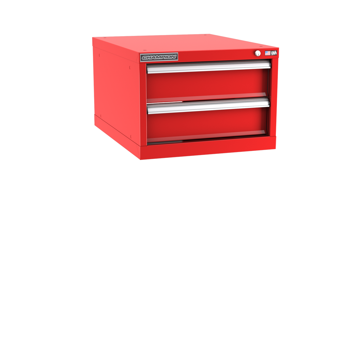 2-Drawer Modular Cabinet NW0201 | 22-3/16"W x 15-3/4"H x 28-1/2"D red