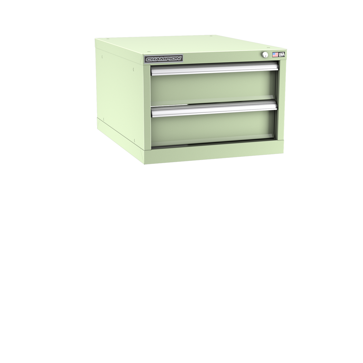 2-Drawer Modular Cabinet NW0201 | 22-3/16"W x 15-3/4"H x 28-1/2"D seafoam green