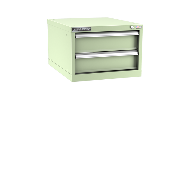 2-Drawer Modular Cabinet NW0201 | 22-3/16"W x 15-3/4"H x 28-1/2"D seafoam green