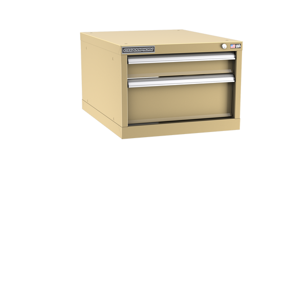 2-Drawer Modular Cabinet NW0202 | 22-3/16"W x 15-3/4"H x 28-1/2"D beige