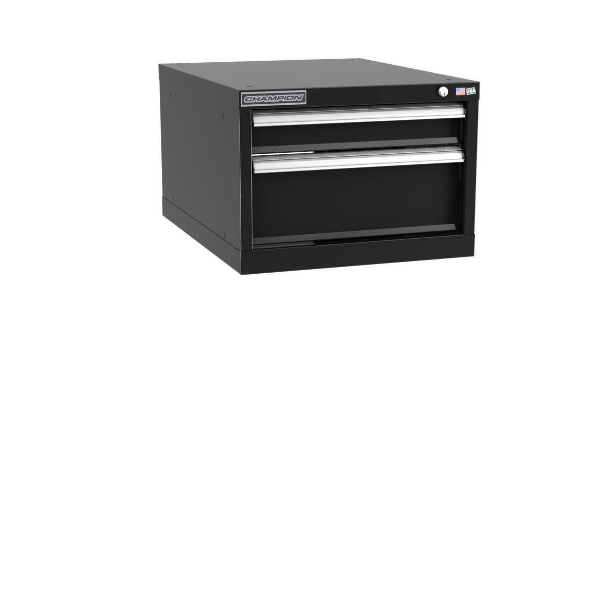 2-Drawer Modular Cabinet NW0202 | 22-3/16"W x 15-3/4"H x 28-1/2"D black