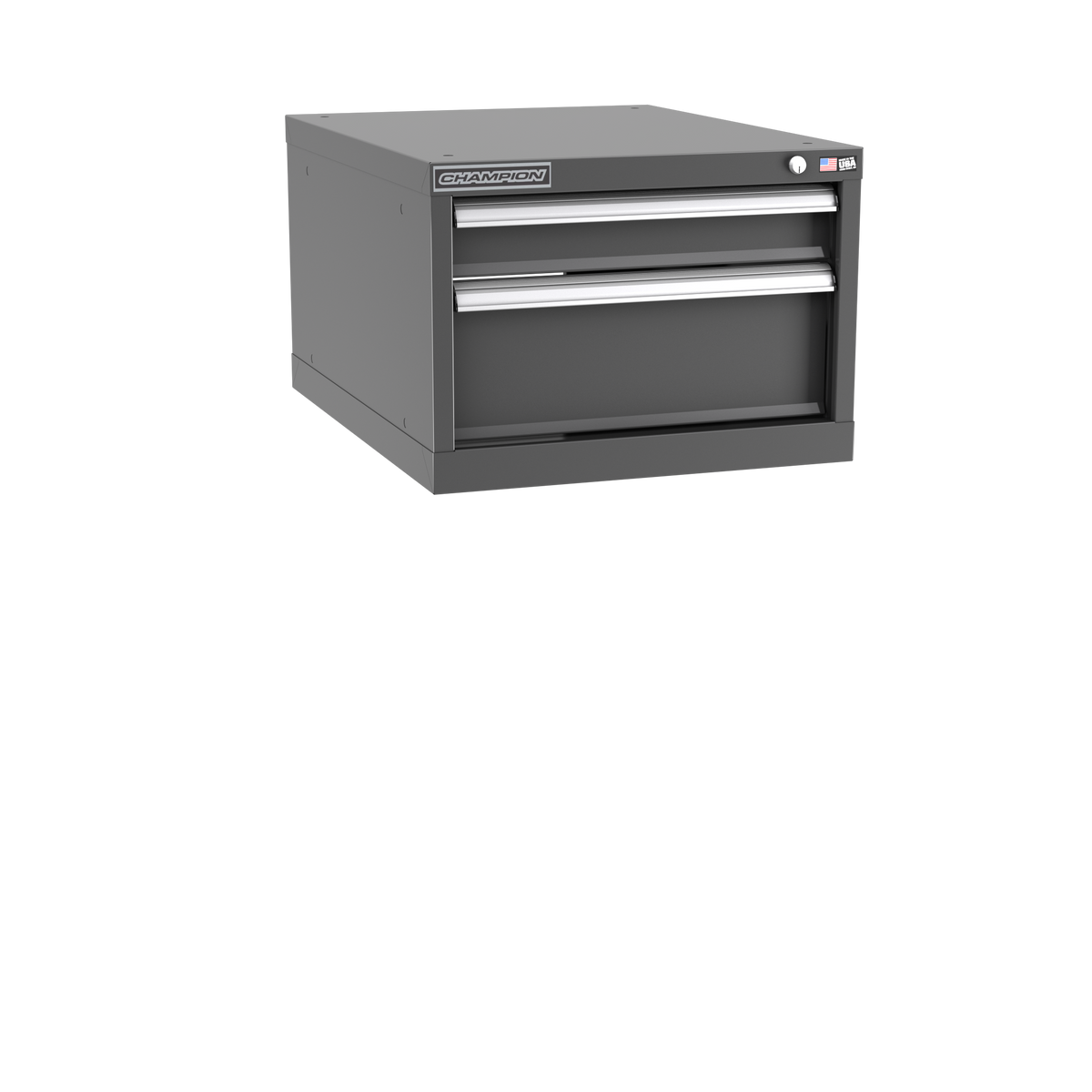 2-Drawer Modular Cabinet NW0202 | 22-3/16"W x 15-3/4"H x 28-1/2"D dark grey