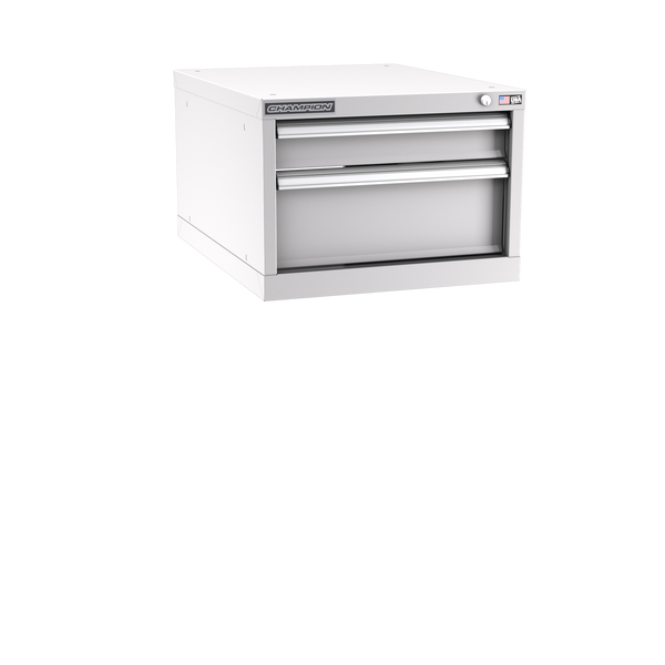 2-Drawer Modular Cabinet NW0202 | 22-3/16"W x 15-3/4"H x 28-1/2"D light grey