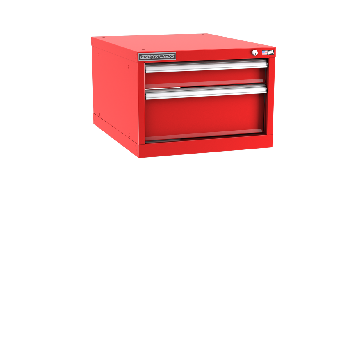 2-Drawer Modular Cabinet NW0202 | 22-3/16"W x 15-3/4"H x 28-1/2"D red