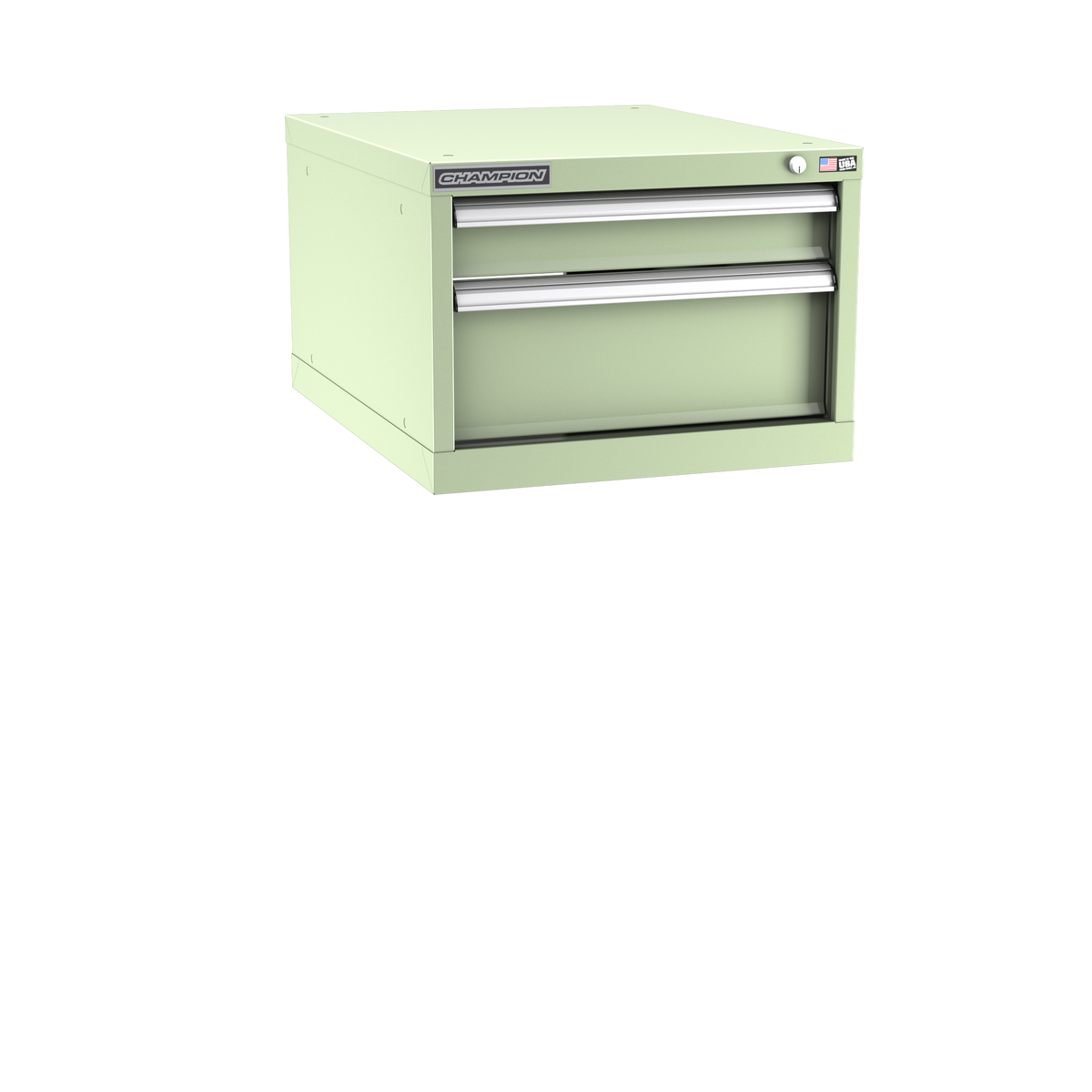 2-Drawer Modular Cabinet NW0202 | 22-3/16"W x 15-3/4"H x 28-1/2"D seafoam green