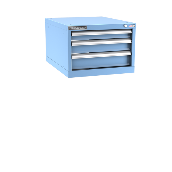 3-Drawer Modular Cabinet NW0301 | 22-3/16"W x 15-3/4"H x 28-1/2"D light blue