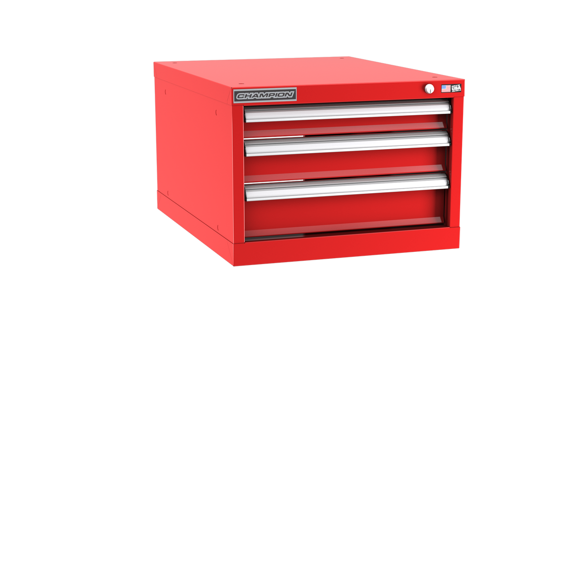 3-Drawer Modular Cabinet NW0301 | 22-3/16"W x 15-3/4"H x 28-1/2"D red