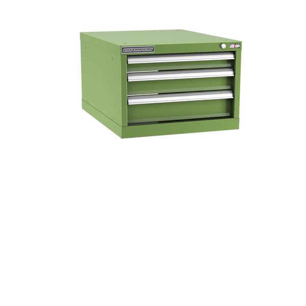 3-Drawer Modular Cabinet NW0301 | 22-3/16"W x 15-3/4"H x 28-1/2"D vista green