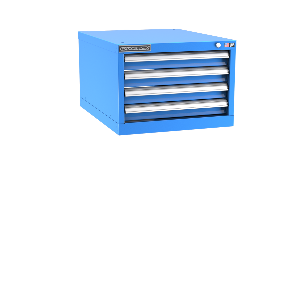 4-Drawer Modular Cabinet NW0401 | 22-3/16"W x 15-3/4"H x 28-1/2"D bright blue