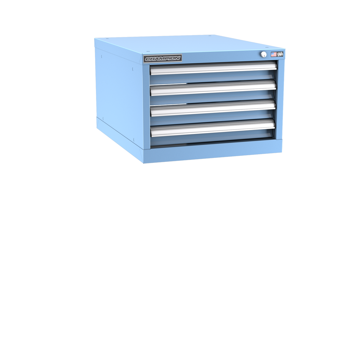 4-Drawer Modular Cabinet NW0401 | 22-3/16"W x 15-3/4"H x 28-1/2"D light blue