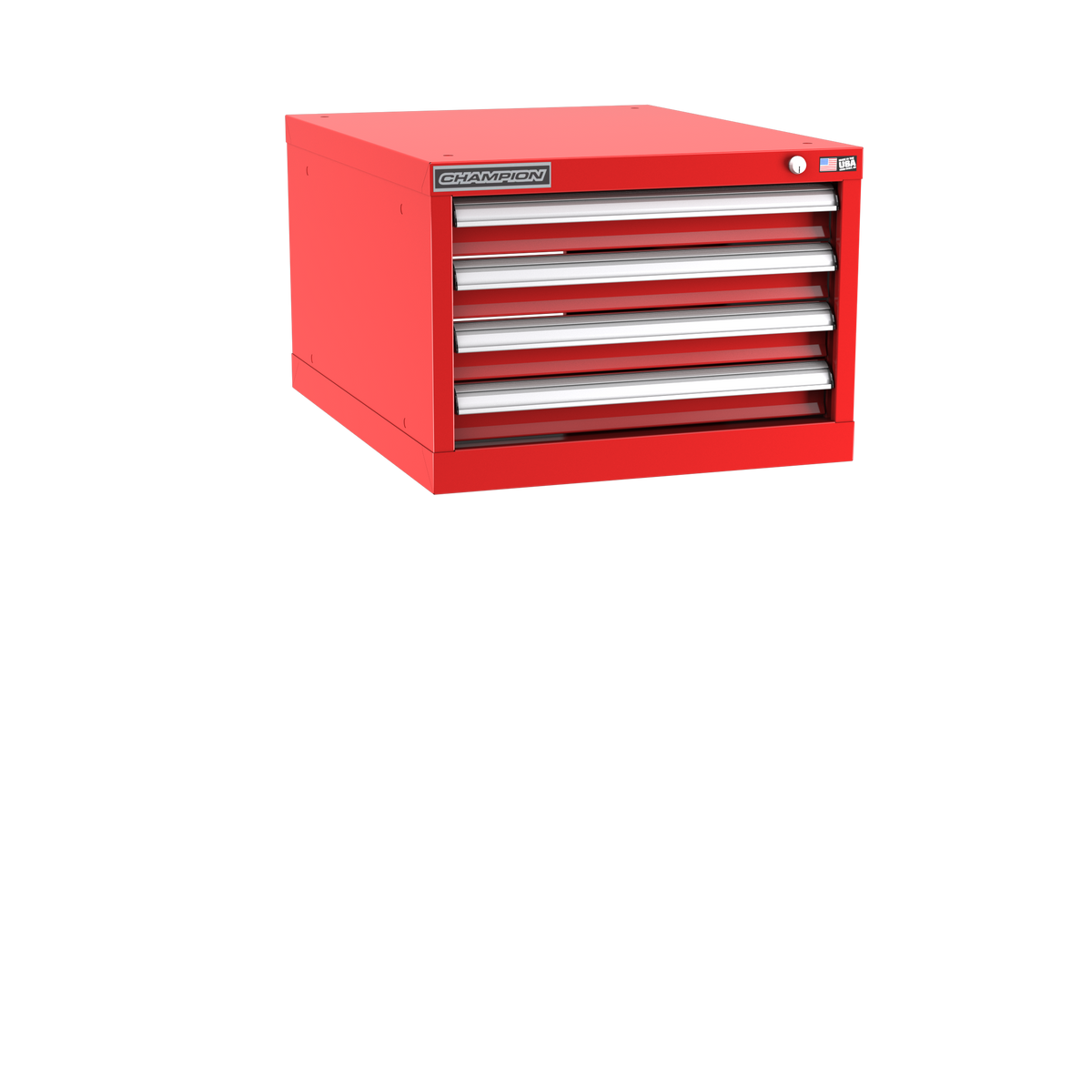 4-Drawer Modular Cabinet NW0401 | 22-3/16"W x 15-3/4"H x 28-1/2"D red