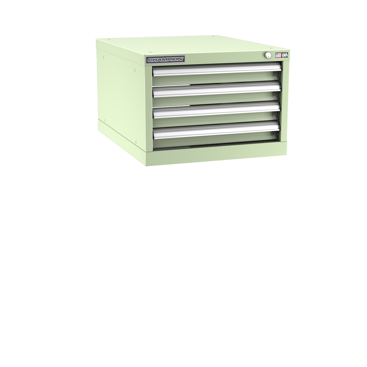 4-Drawer Modular Cabinet NW0401 | 22-3/16"W x 15-3/4"H x 28-1/2"D seafoam green