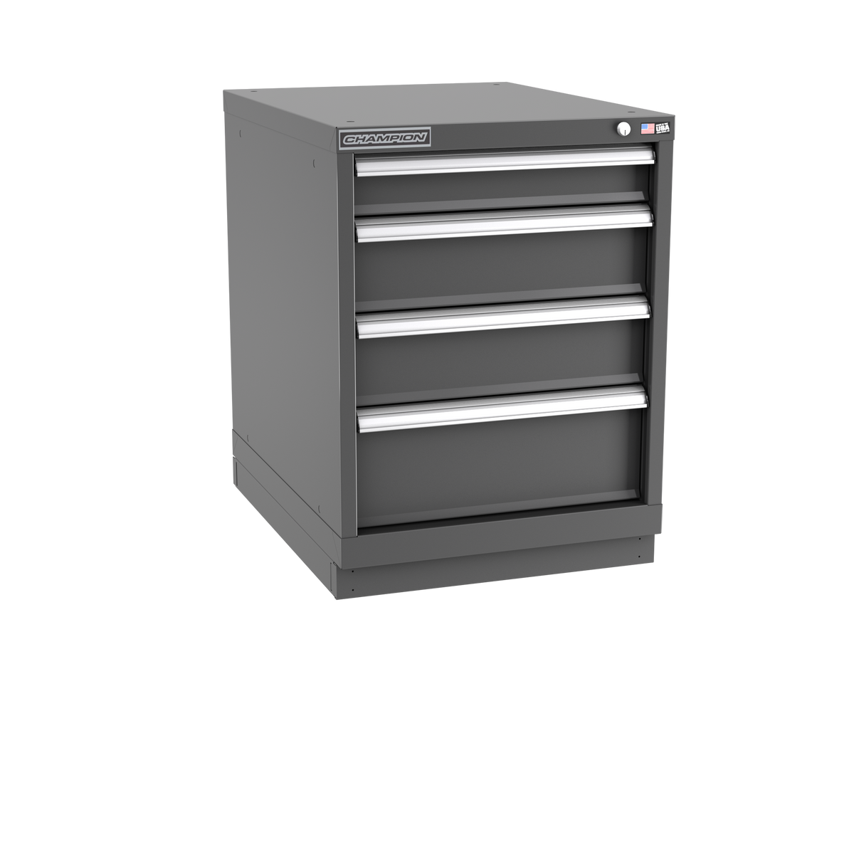 4-Drawer Modular Cabinet NWS0401 | 22-3/16"W x 29-7/8"H x 28-1/2"D dark grey