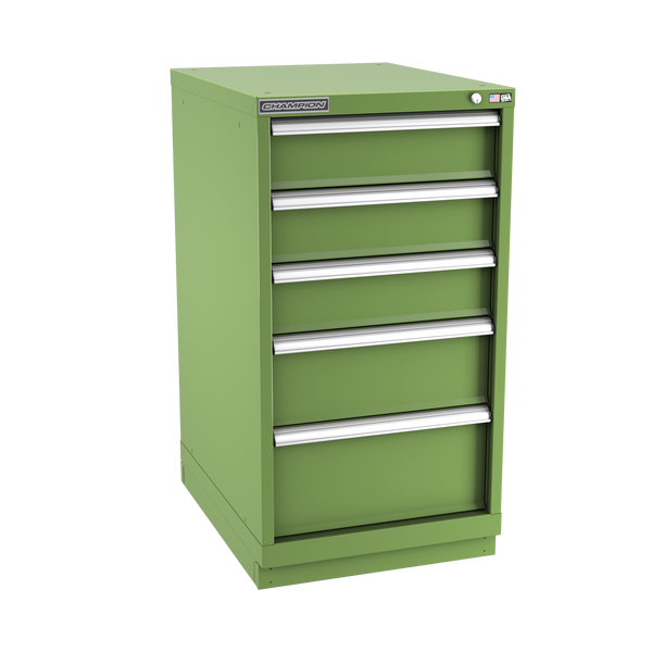 5-Drawer Modular Cabinet NWS0502 | 22-3/16"W x 41-3/4"H x 28-1/2"D vista green