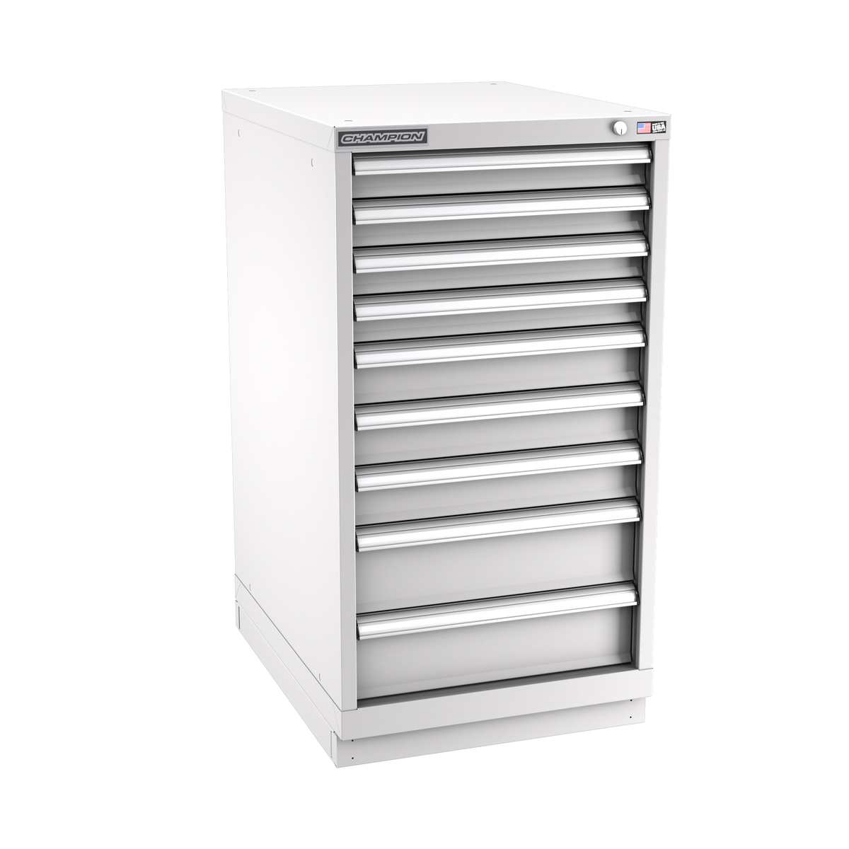 9-Drawer Modular Cabinet NWS0901 | 22-3/16"W x 41-3/4"H x 28-1/2"D light grey