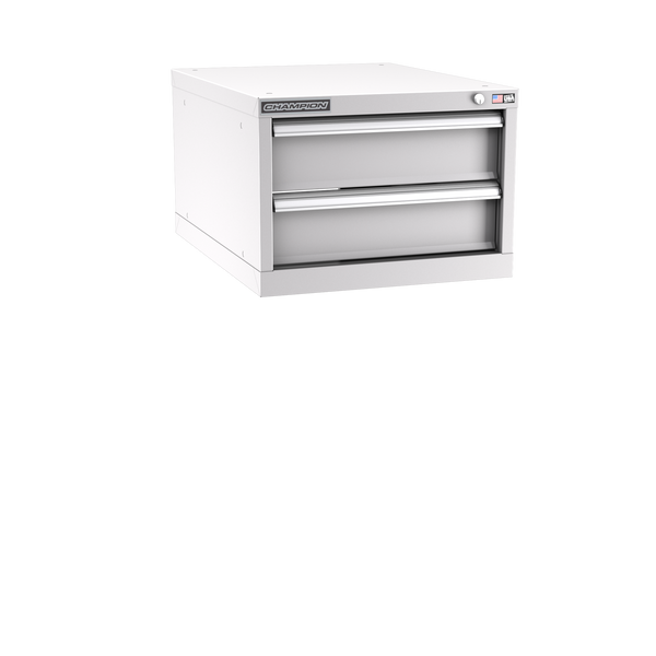 2-Drawer Modular Cabinet NWS0201 | 22-3/16"W x 15-3/4"H x 28-1/2"D light grey