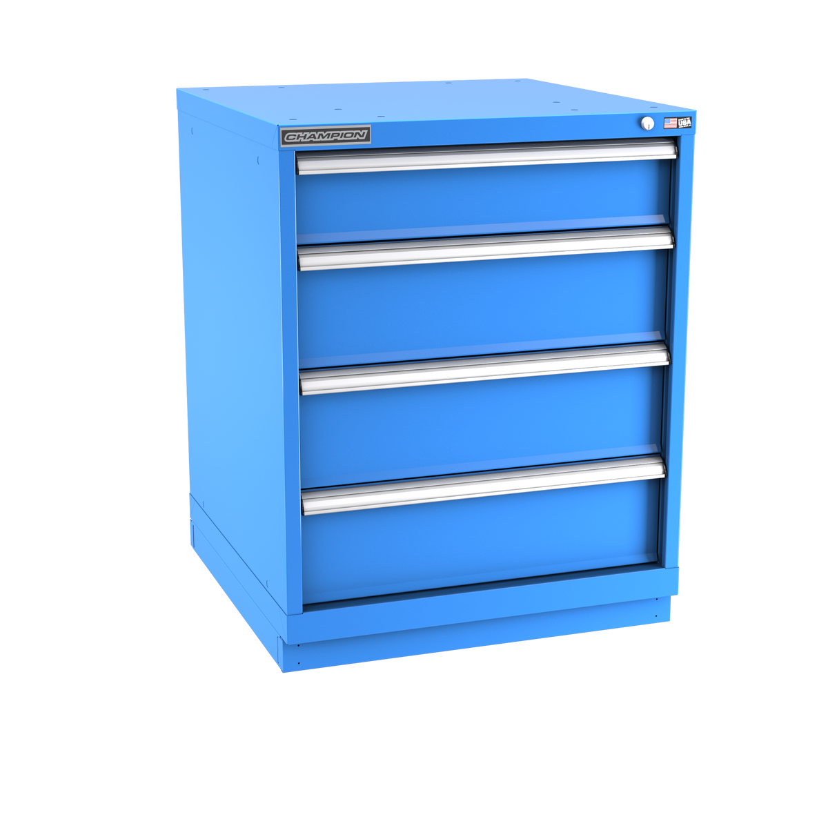 4-Drawer Modular Cabinet SW0401 | 28-1/4"W x 35-7/8"H x 28-1/2"D bright blue