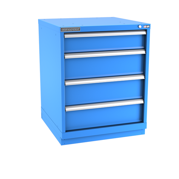 4-Drawer Modular Cabinet SW0401 | 28-1/4"W x 35-7/8"H x 28-1/2"D bright blue