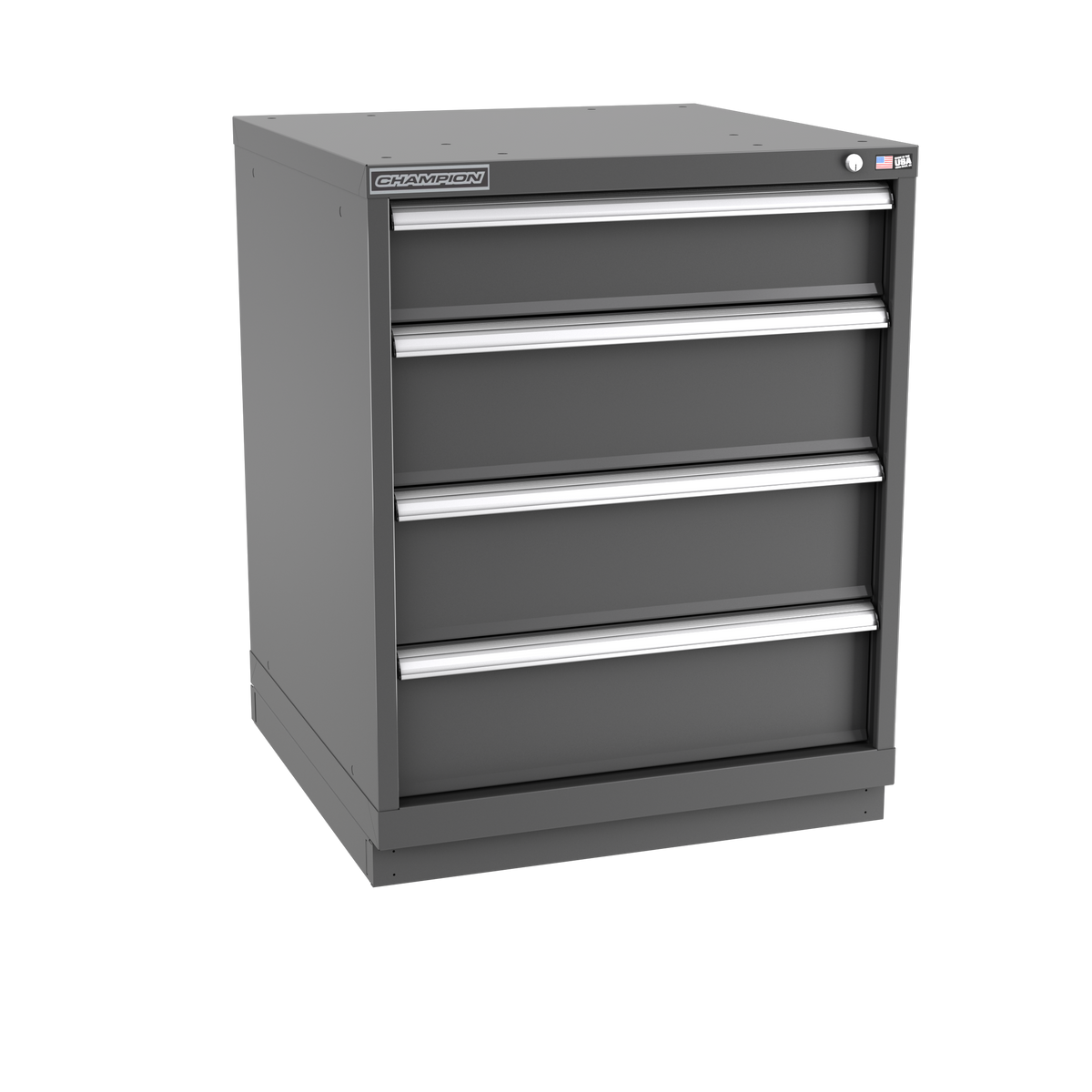 4-Drawer Modular Cabinet SW0401 | 28-1/4"W x 35-7/8"H x 28-1/2"D dark grey