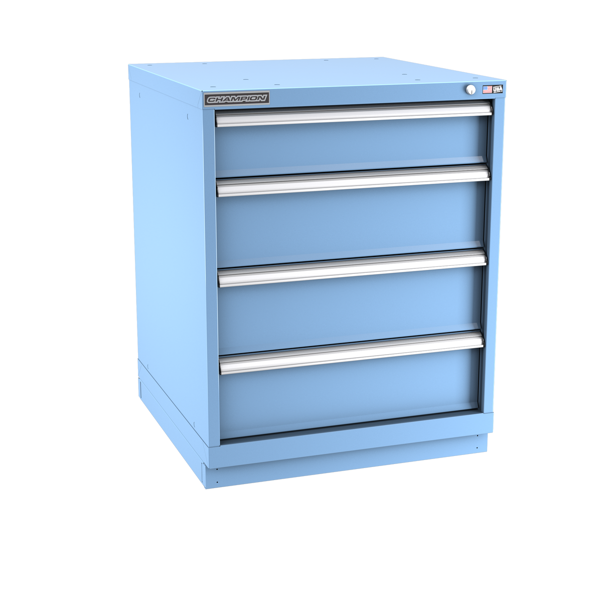 4-Drawer Modular Cabinet SW0401 | 28-1/4"W x 35-7/8"H x 28-1/2"D light blue