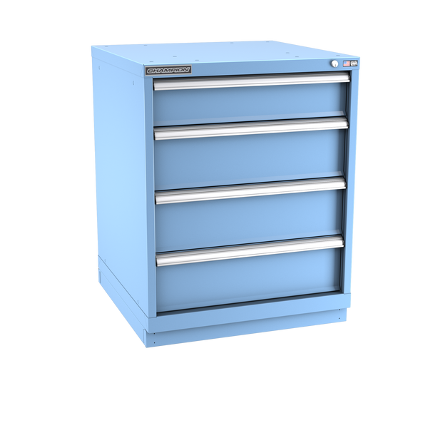 4-Drawer Modular Cabinet SW0401 | 28-1/4"W x 35-7/8"H x 28-1/2"D light blue