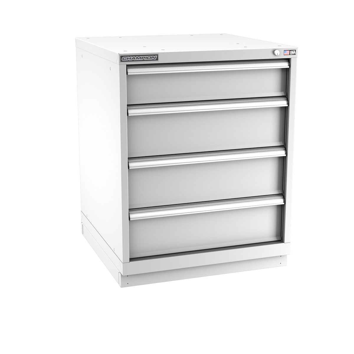 4-Drawer Modular Cabinet SW0401 | 28-1/4"W x 35-7/8"H x 28-1/2"D light grey