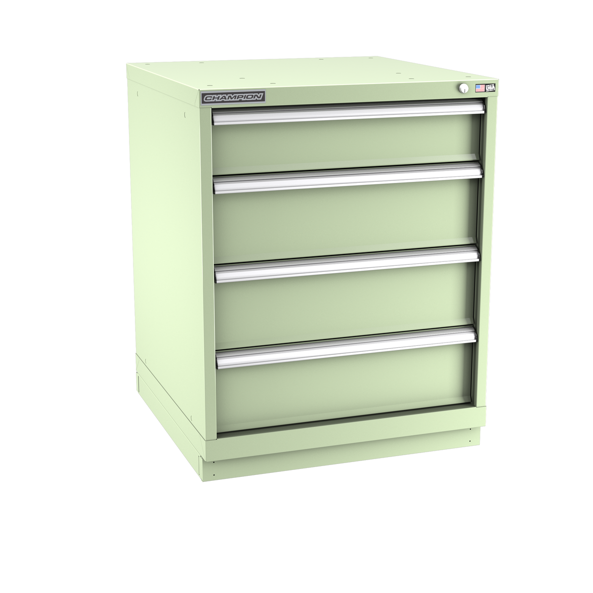 4-Drawer Modular Cabinet SW0401 | 28-1/4"W x 35-7/8"H x 28-1/2"D seafoam green